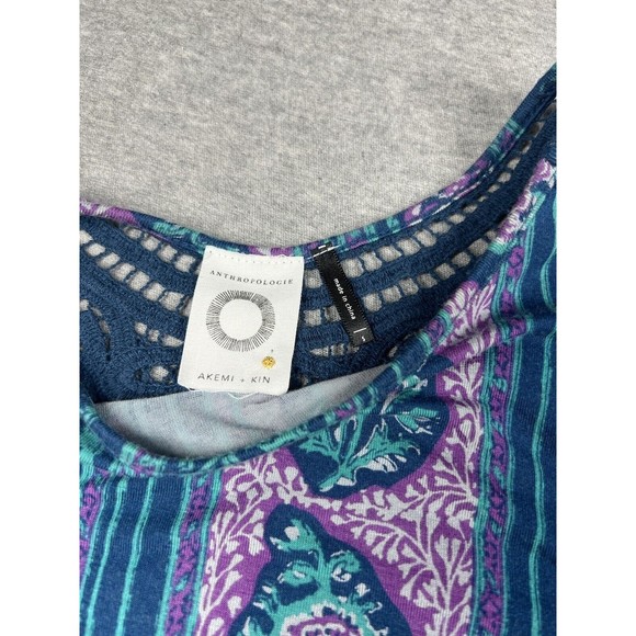 ANTHROPOLOGIE Akemi + Kin Epoca Lace Crochet Back‎ Floral Tank Top Size Small - Picture 8 of 8